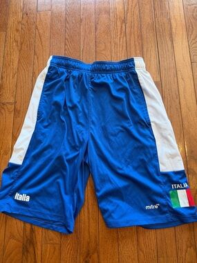 MITRE Italia Blue Men's Athletic Shorts MEDIUM